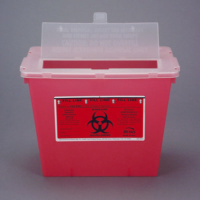 Bemis™ Sentinel Sharps Container, 2 Gallon, 8-5/8 x 11-5/8 x 7-3/4 Inch, 1 Each () - Img 1