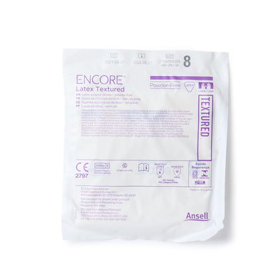 Encore® Latex Textured Surgical Glove, Size 8, Ivory, 1 Each () - Img 3