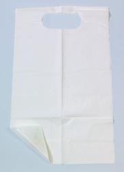 Tidi® Slipover Adult Economy Bib, 18 x 30 in., White, 1 Case of 150 (Bibs) - Img 1