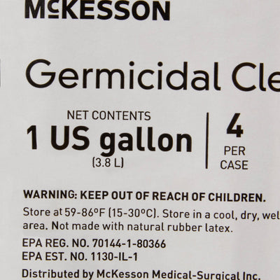 McKesson Germicidal Surface Disinfectant Cleaner, 1 gal. Jug, 1 Case of 4 (Cleaners and Disinfectants) - Img 5