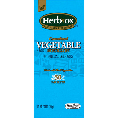 Herb-Ox® Vegetable Bouillon Instant Broth, 1 Box of 50 (Nutritionals) - Img 1