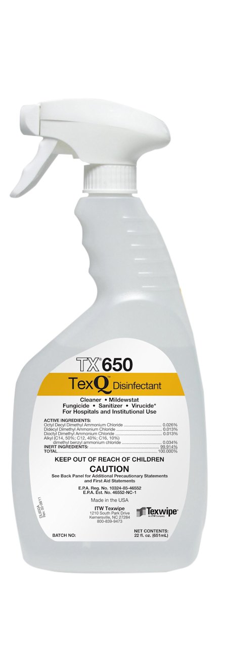 DISINFECTANT, TRIGGER SPRAY TEXQ READY-TO-USE 22OZ (12/CS) (Cleaners and Disinfectants) - Img 1