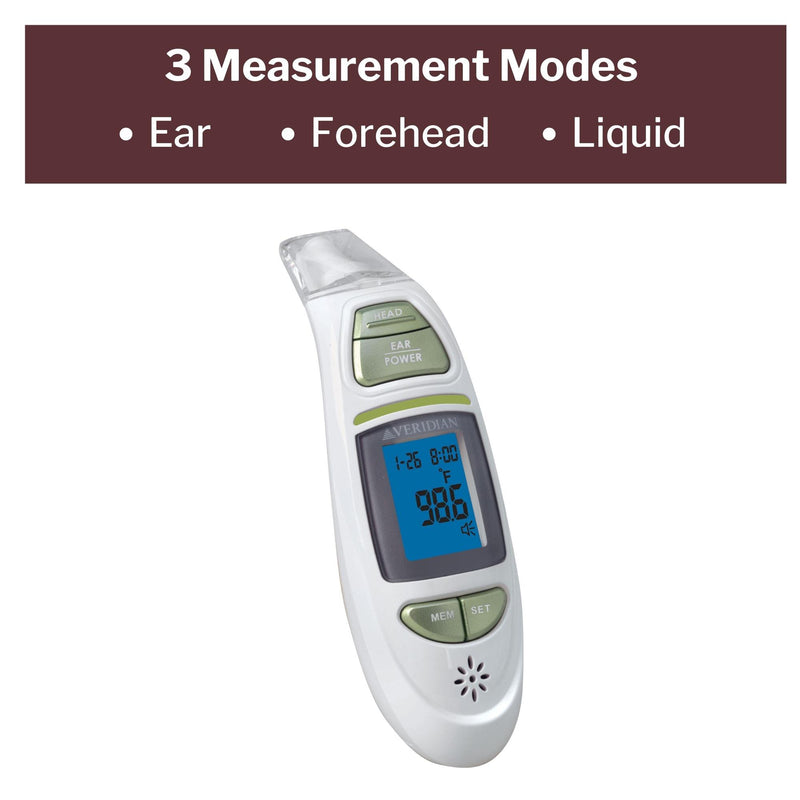 Veridian Infrared Thermometer, Tympanic Ear Digital Talking Thermometer, 1 Case of 24 (Thermometers) - Img 10