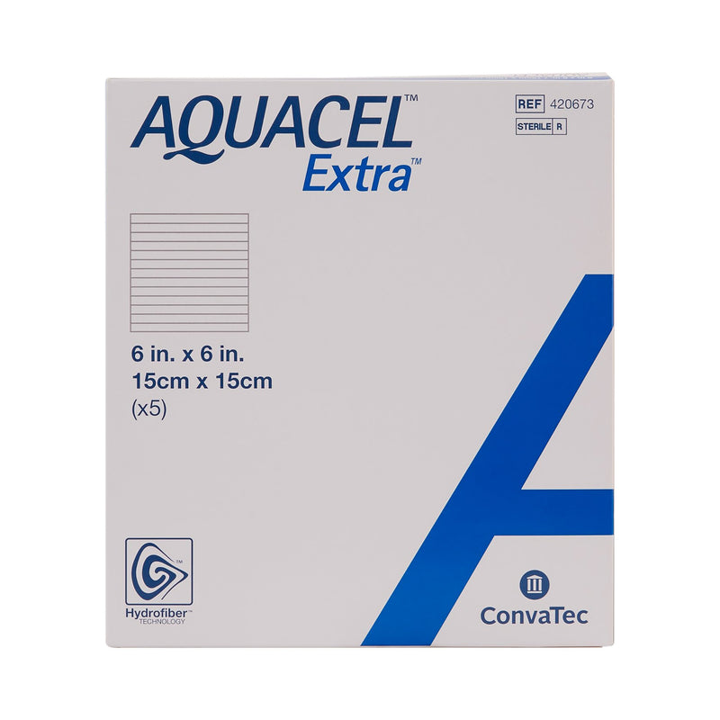 Aquacel® Extra™ Hydrofiber Dressing, 6 x 6 Inch, 1 Each (Advanced Wound Care) - Img 2