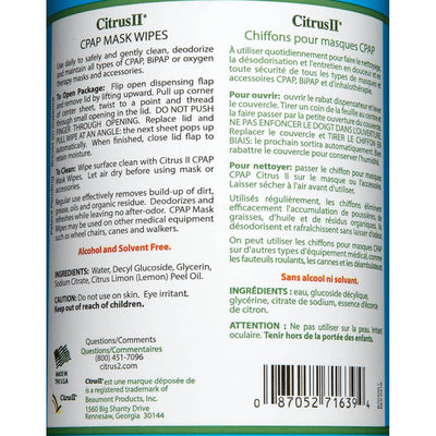 Citrus ll CPAP Mask Cleaner Wipe, 1 Case of 12 () - Img 3