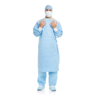 AERO BLUE Surgical Gown with Towel, 1 Case of 30 (Gowns) - Img 1