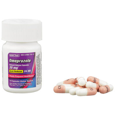 Geri-Care® Omeprazole Antacid, 1 Box of 42 (Over the Counter) - Img 1