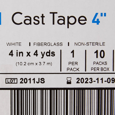 McKesson White Cast Tape, 4 Inch x 4 Yard, 1 Box of 10 (Casting) - Img 4