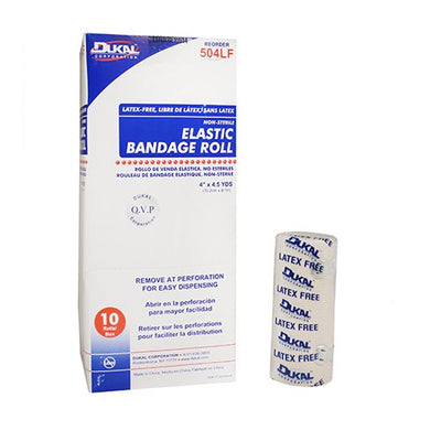 Dukal™ Clip Detached Closure Elastic Bandage, 4 Inch x 4-1/2 Yard, 1 Box of 10 (General Wound Care) - Img 1