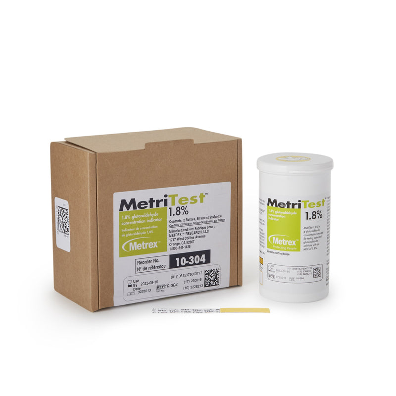 MetriTest™ 1.8% Glutaraldehyde Concentration Indicator, 1 Bottle of 60 (Cleaners and Solutions) - Img 1