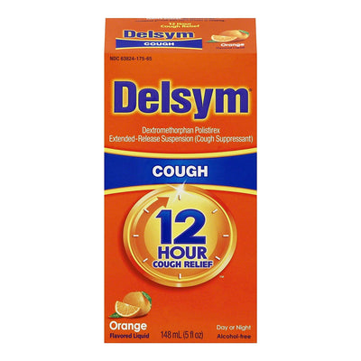 Delsym® Dextromethorphan Cold and Cough Relief, 1 Each (Over the Counter) - Img 1