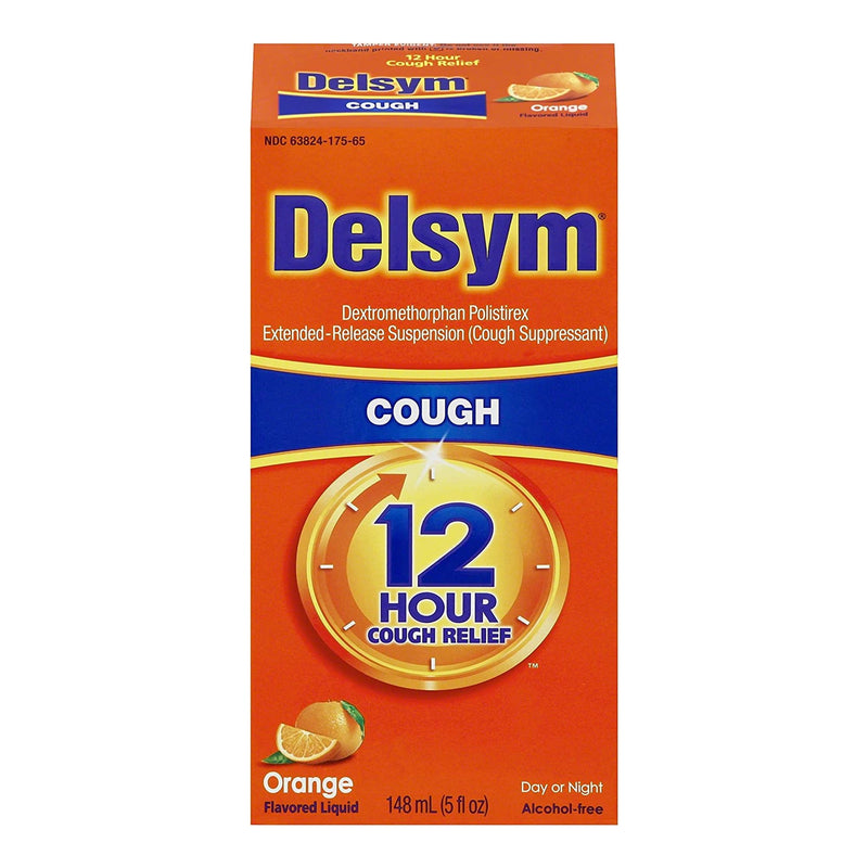 Delsym® Dextromethorphan Cold and Cough Relief, 1 Each (Over the Counter) - Img 1