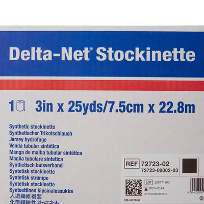 Delta-Net® Black Synthetic Compression Stockinette, 3 Inch x 25 Yard, 1 Case of 2 (Casting) - Img 3