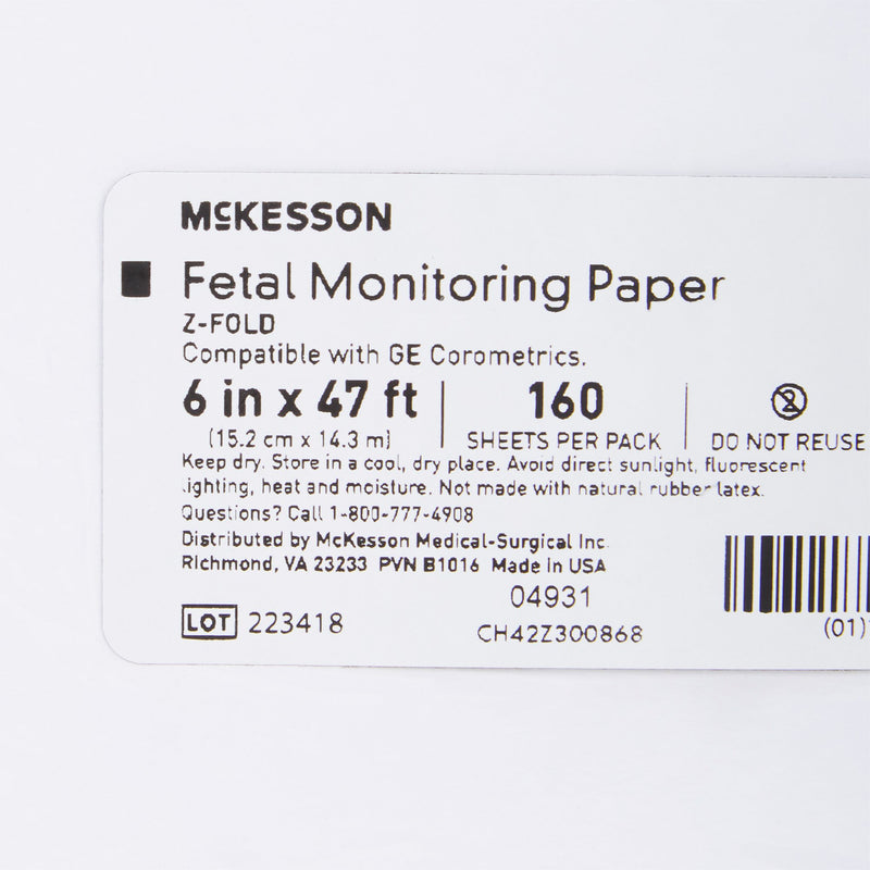 McKesson Fetal Monitoring Paper, 1 Case of 6400 (Diagnostic Recording Paper and Film) - Img 4