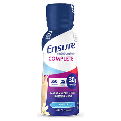 Ensure Complete® Vanilla Oral Supplement, 10-ounce Bottle, 1 Case of 16 (Nutritionals) - Img 1