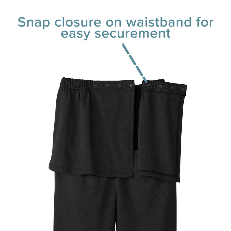 Silverts® Open Back Adaptive Pants, 2X-Large, Black, 1 Each (Pants and Scrubs) - Img 8