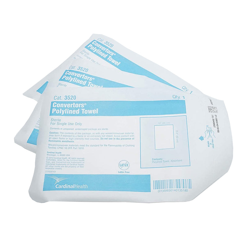Best Value™ Sterile White O.R. Towel, 18 x 26 Inch, 1 Case of 100 (Procedure Towels) - Img 5