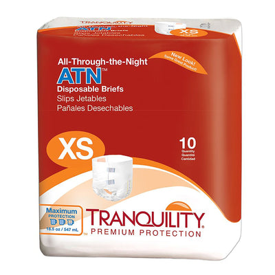 Tranquility® ATN Maximum Protection Incontinence Brief, Extra Small, 1 Case of 100 () - Img 2