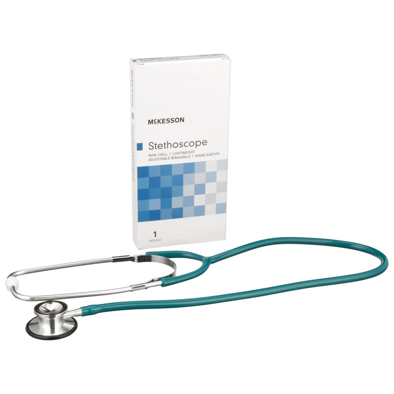 McKesson Classic Dual Head Stethoscope, Teal, 1 Each (Stethoscopes) - Img 1