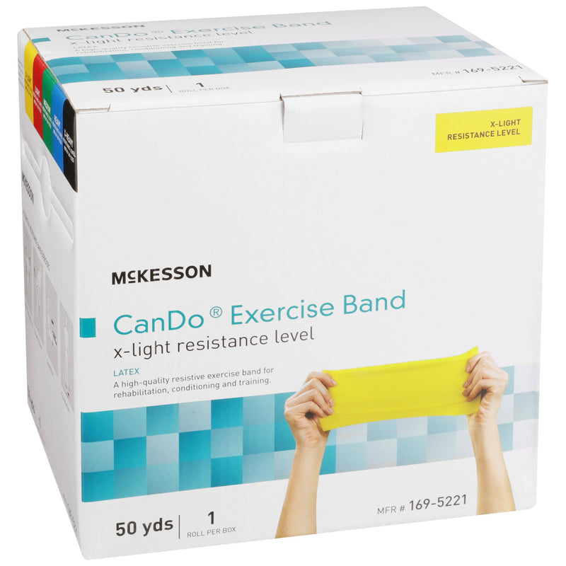 McKesson Exercise Resistance Band, Yellow, 5 Inch x 50 Yard, X-Light Resistance, 1 Each (Exercise Equipment) - Img 2