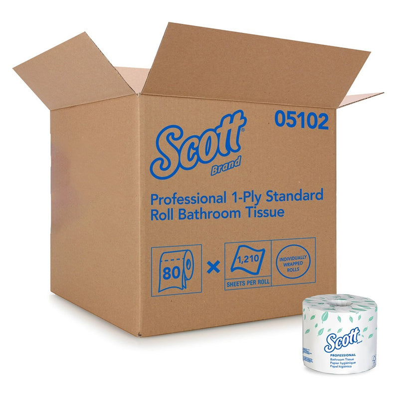 Scott Essential Toilet Tissue,, 1 Case of 80 (Toilet Tissues) - Img 1