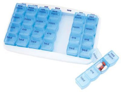 Apex-Carex® MediChest™ Pill Organizer, 1 x 5-1/4 x 8-13/50 Inch, 1 Case of 48 (Pharmacy Supplies) - Img 1