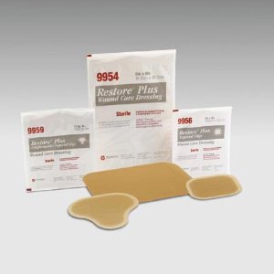 Restore™ Hydrocolloid Dressing without Tapered Edges, 4 x 4 Inch, 1 Each (Advanced Wound Care) - Img 1