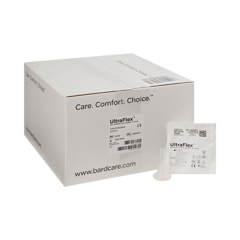 Bard UltraFlex® Male External Catheter, Intermediate, 1 Box of 100 (Catheters and Sheaths) - Img 1