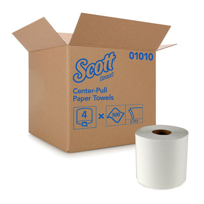 Scott Paper Towel Center-Pull Roll, Perforated, 8" x 15", 1 Case of 4 (Paper Towels) - Img 1