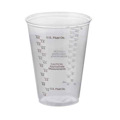 Solo Graduated Drinking Cup, Ultra Clear, 10 oz, Clear Plastic, Disposable, 1 Case of 1000 (Drinking Utensils) - Img 1