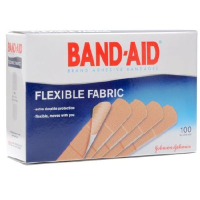 Band-Aid® Flexible Fabric Tan Adhesive Strip, 1 x 3 Inch, 1 Box of 100 (General Wound Care) - Img 1