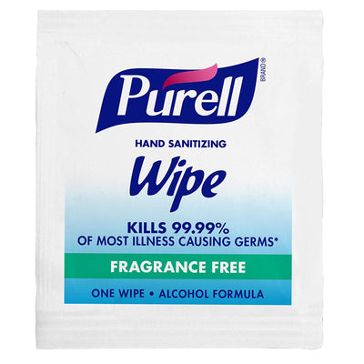 Purell Hand Sanitizing Wipe, Ethyl Alcohol, Individual Packet, 1 Case of 1000 (Skin Care) - Img 1