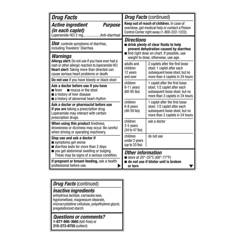 Imodium® A-D Loperamide Anti-Diarrheal, 1 Carton of 24 (Over the Counter) - Img 2