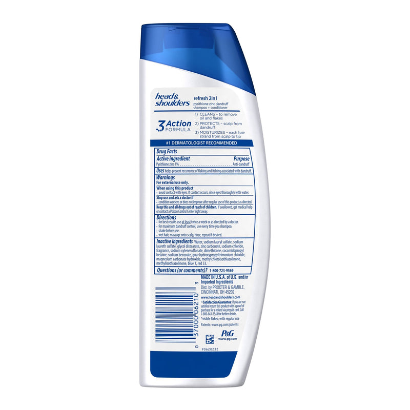 SHAMPOO, HEAD & SHOULDERS REFRESH 2N1 13.5OZ (6/CS) (Hair Care) - Img 2