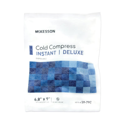 McKesson Deluxe General Purpose Soft Cloth Disposable Instant Cold Pack, 6-4/5 x 9 Inch, 1 Case of 24 (Treatments) - Img 1