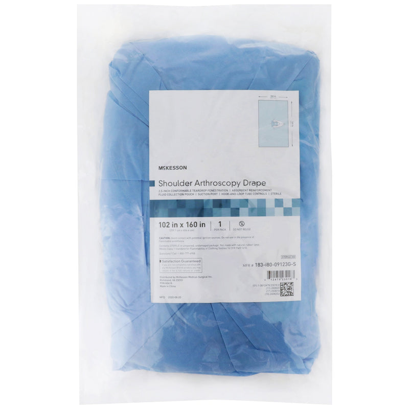 McKesson Sterile Shoulder Arthroscopy Orthopedic Drape, 102 x 160 Inch, 1 Case of 10 (Procedure Drapes and Sheets) - Img 2