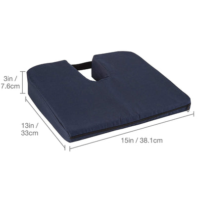 DMI® Coccyx Seat Cushion, Navy, 1 Each (Chair Pads) - Img 4