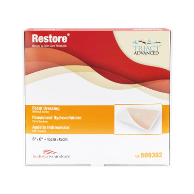 Restore™ Foam Dressing, 6 x 6 Inch, 1 Box of 10 (Advanced Wound Care) - Img 1