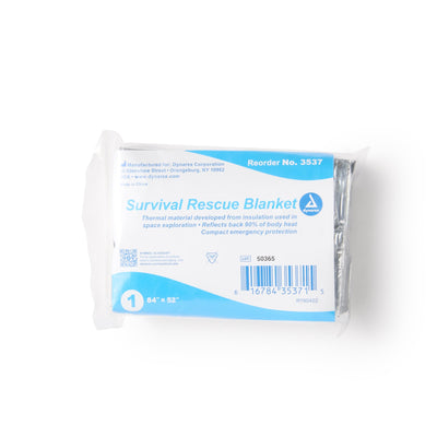 dynarex® Mylar Rescue Blanket, 52 x 84 Inch, 1 Each (Blankets) - Img 2