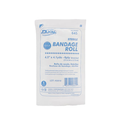 Dukal™ Sterile Fluff Bandage Roll, 4-1/2 Inch x 4-1/10 Yard, 1 Case of 100 (General Wound Care) - Img 2