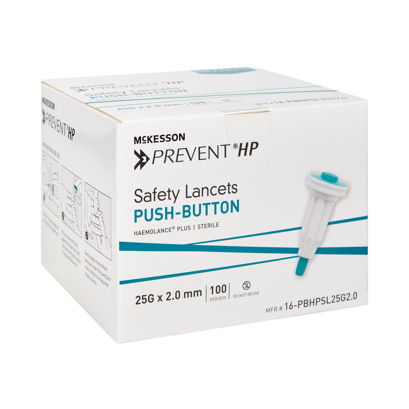 McKesson Prevent® Safety Lancet, 1 Box of 100 (Diabetes Monitoring) - Img 3