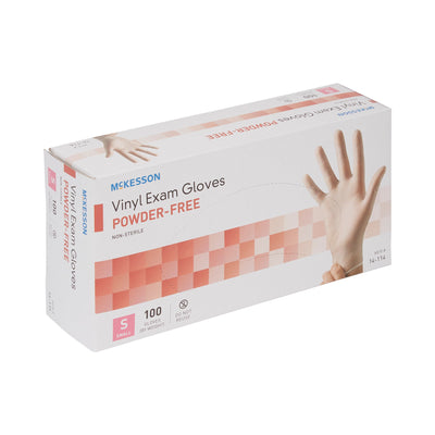 McKesson Vinyl Exam Glove, Small, Clear, 1 Box of 100 () - Img 7