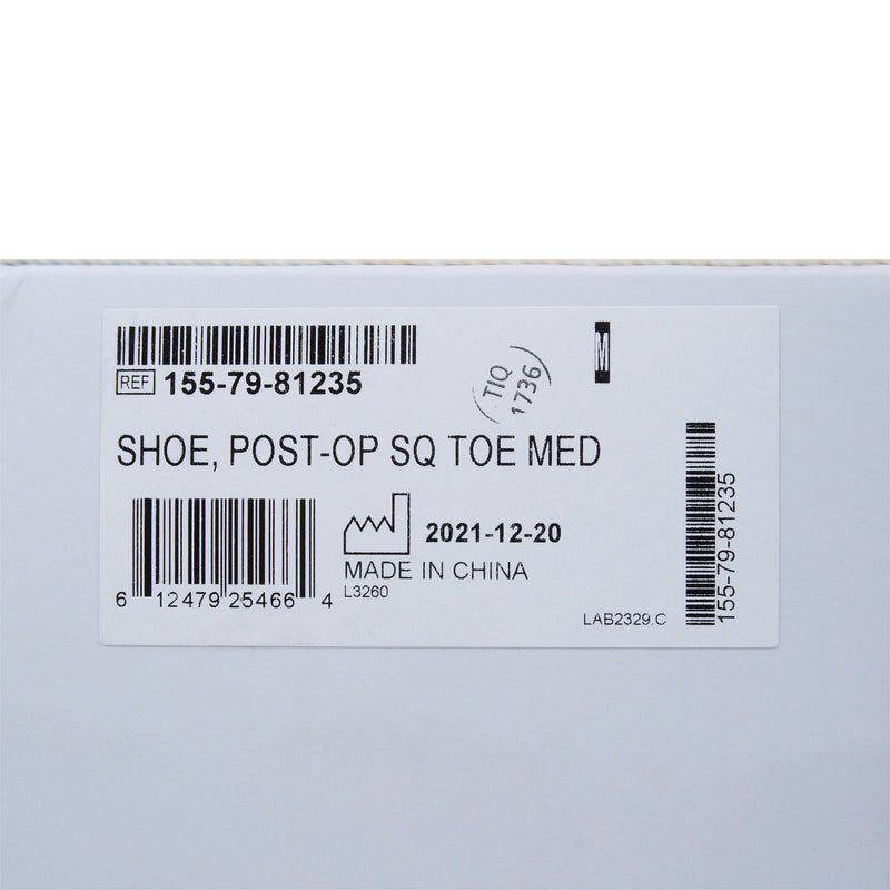 McKesson Square Toe Post-Op Shoe, Male 8.5-9.5 / Female 9.5-10.5, 1 Each (Shoes) - Img 4