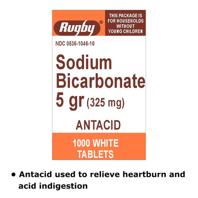 Major® Sodium Bicarbonate Antacid, 1 Bottle (Over the Counter) - Img 3