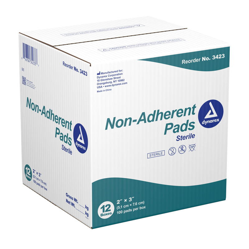 dynarex® Non-Adherent Dressing, 2 x 3 Inch, 1 Case of 1200 (General Wound Care) - Img 3