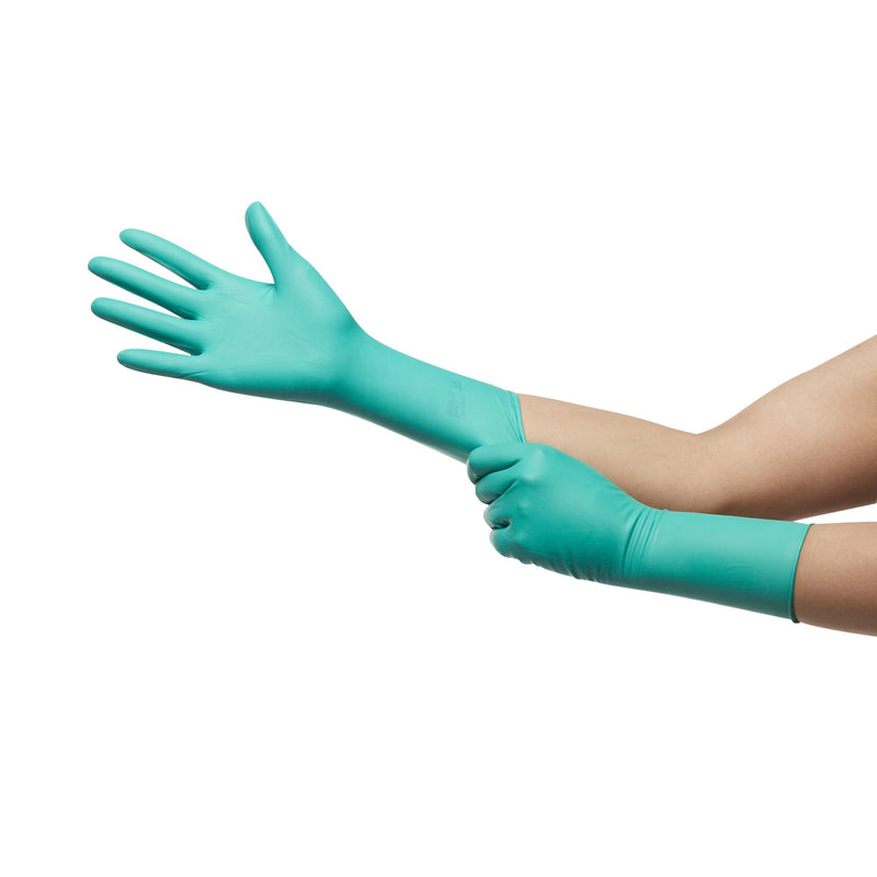 Gammex® Non-Latex Polyisoprene Surgical Glove, Size 7, Green, 1 Case of 200 () - Img 4