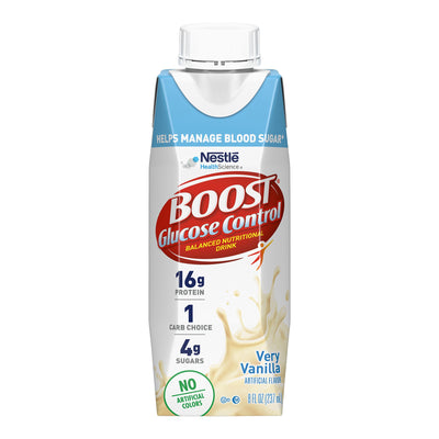 Boost® Glucose Control Vanilla Oral Supplement, 8 oz. Carton, 1 Case of 24 (Nutritionals) - Img 1