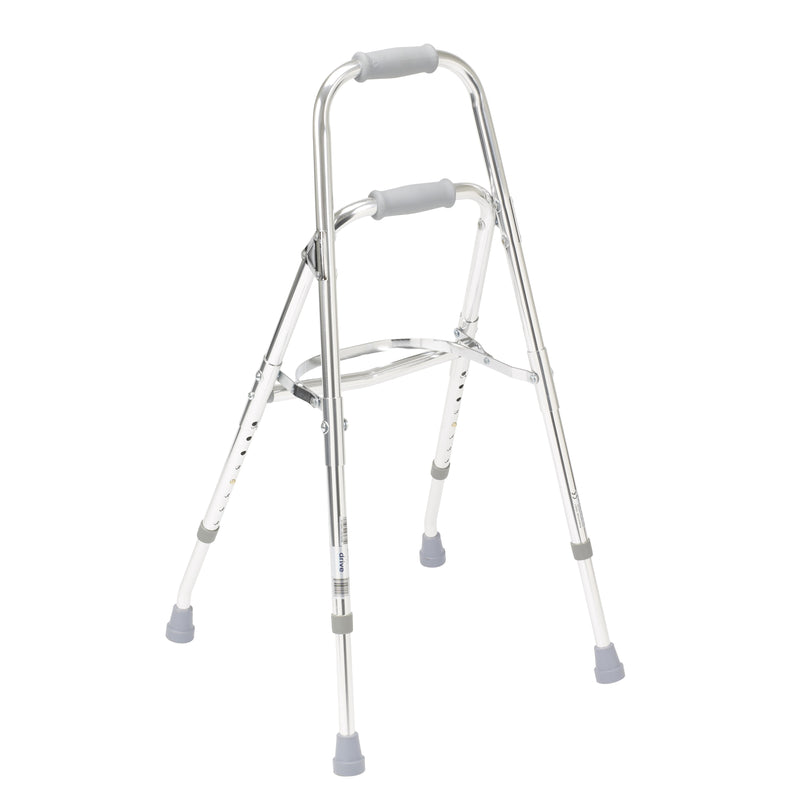 drive™ Hemi Aluminum Side Step Folding Walker, 29½ – 37 Inch Height, 1 Each (Mobility) - Img 1