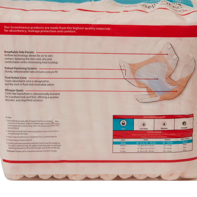 Wings™ Plus Heavy Absorbency Incontinence Brief, Small, 1 Case of 96 () - Img 4