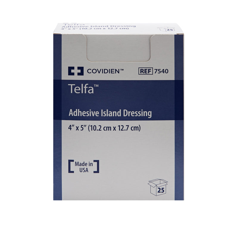 Telfa™ White Adhesive Dressing, 4 x 5 Inch, 1 Case of 200 (General Wound Care) - Img 2